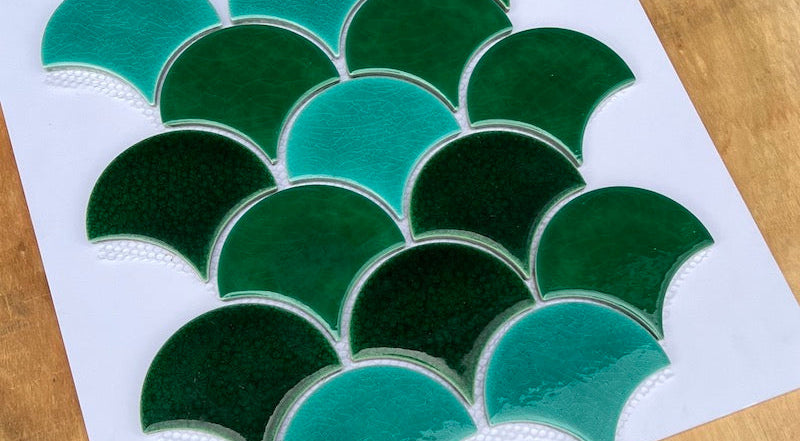 Fish Scale Mosaic Tiles MHF 217 