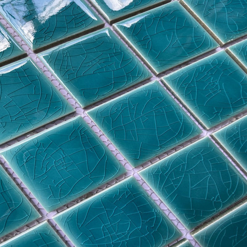 MHG 919 1-layer crackle glaze ceramic mosaic tile 