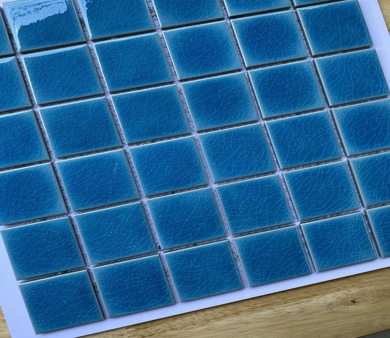 MHG 960 single layer crackle glaze ceramic mosaic tile 