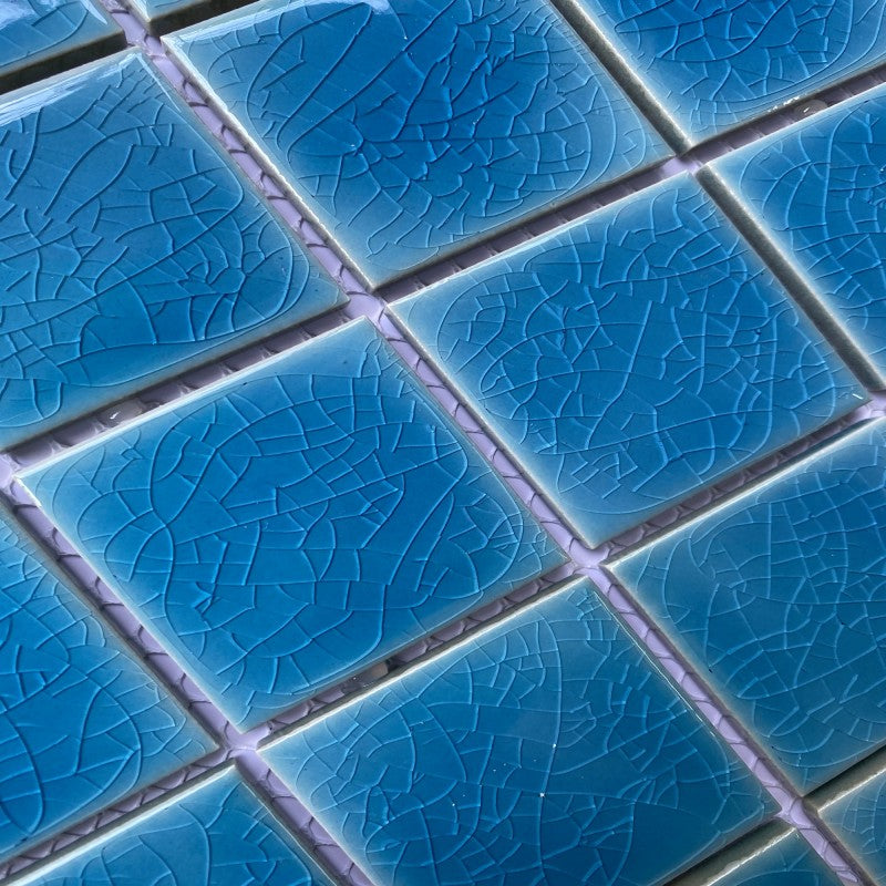 MHG 960 single layer crackle glaze ceramic mosaic tile 
