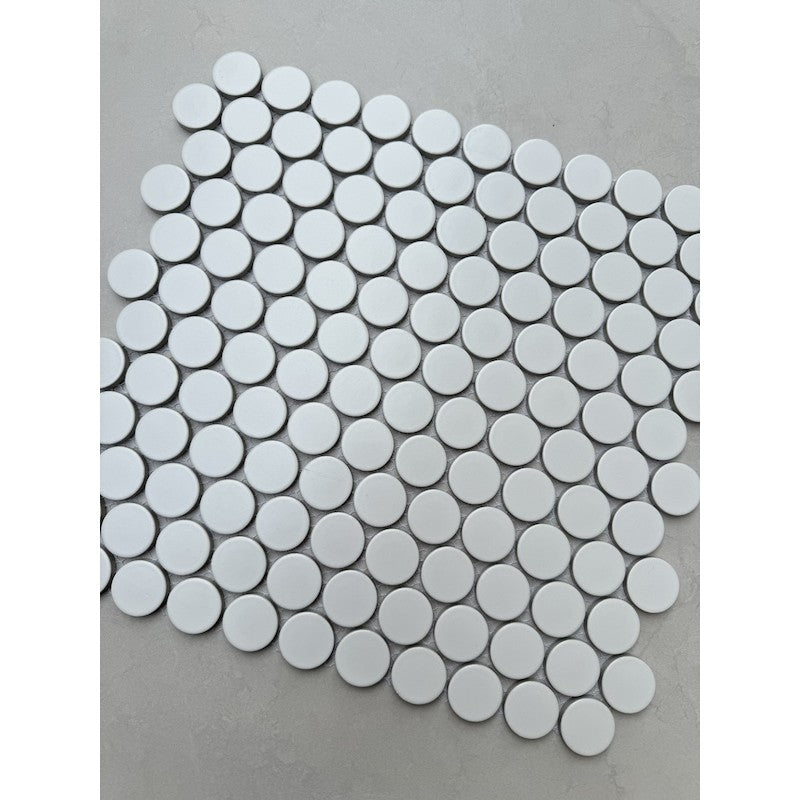 WHITE POLLO DOT MOSAIC TILES CB 269 