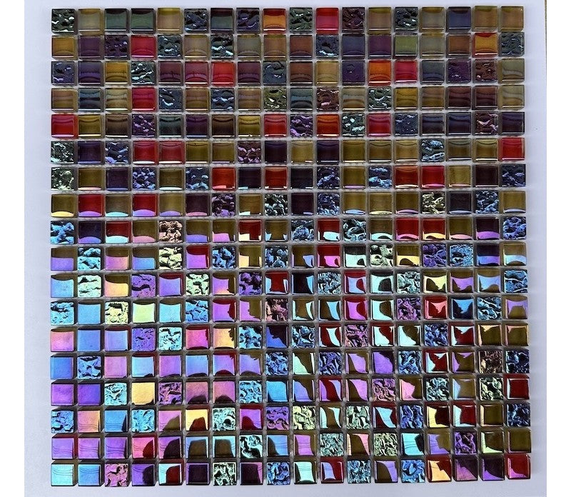 High-class glass mosaic tile MH 1596 