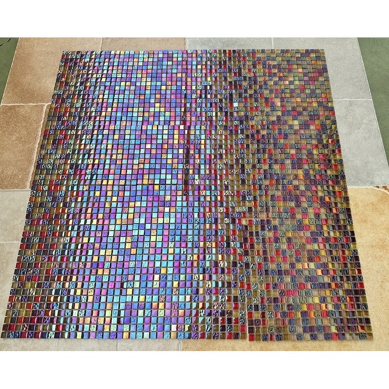 High-class glass mosaic tile MH 1596 
