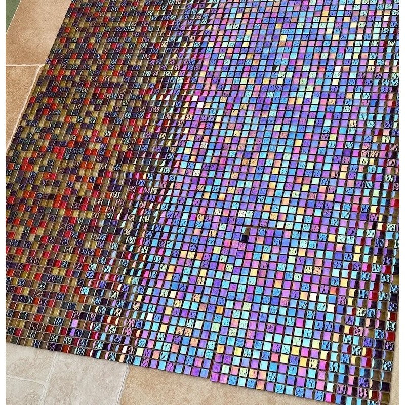 High-class glass mosaic tile MH 1596 