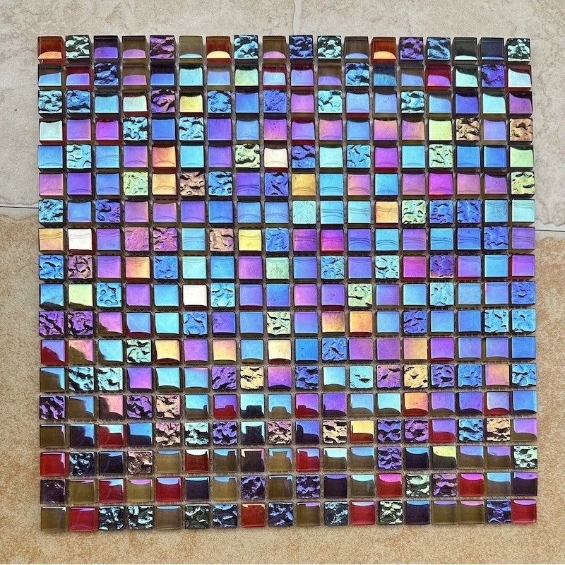 High-class glass mosaic tile MH 1596 