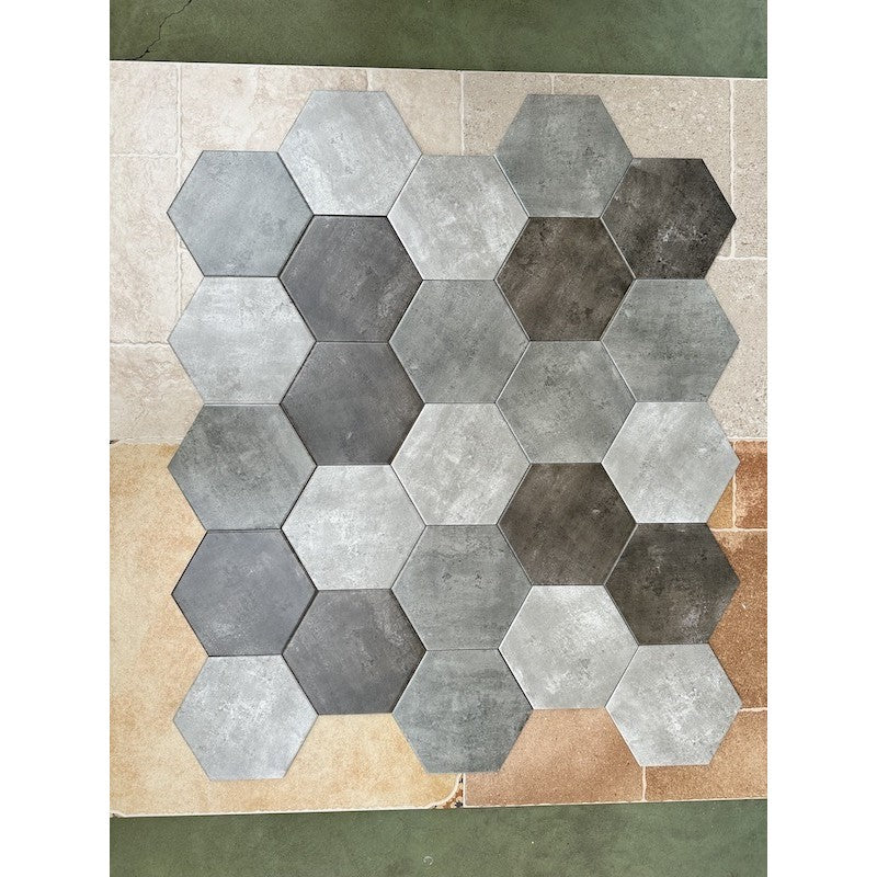 Hexagonal Cement Tile 200x230mm FL 238 