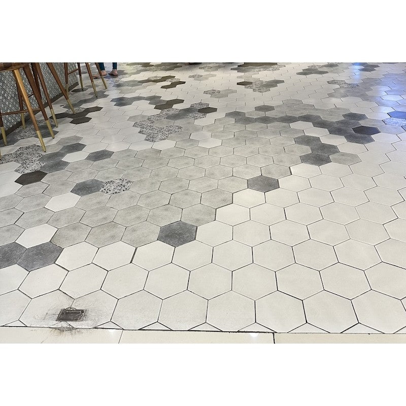 Hexagonal Cement Tile 200x230mm FL 201 