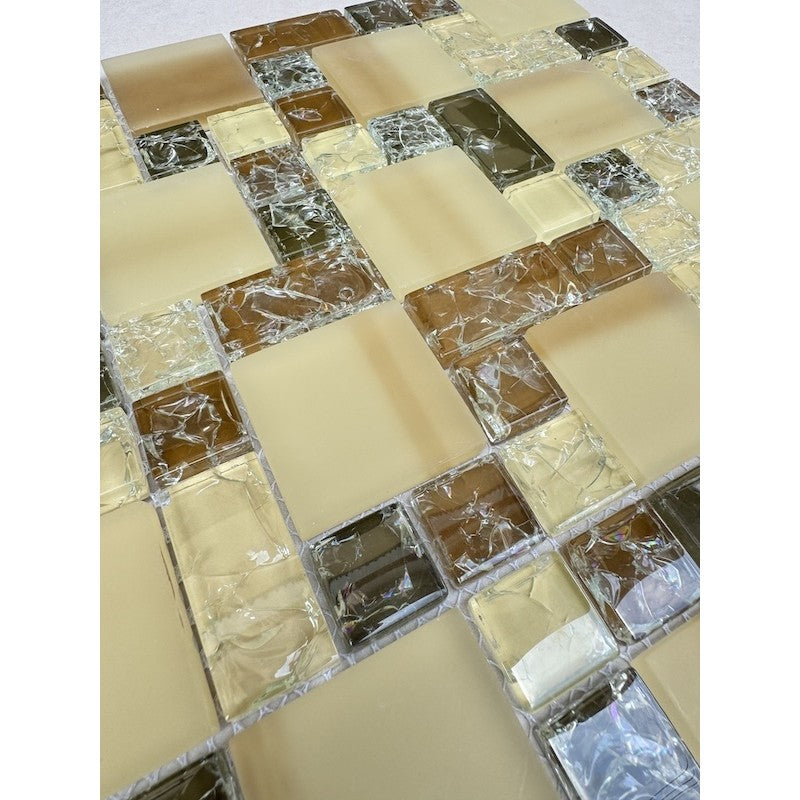 High-class glass mosaic tile MH 002 
