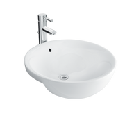 Semi-recessed sink L-333V