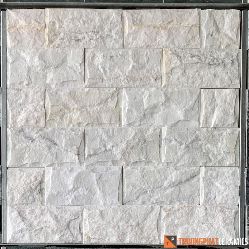 Đá ốp tường bóc trắng 10×20 - Daisan Mart
