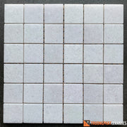 Đá ốp tường mosaic trắng muối