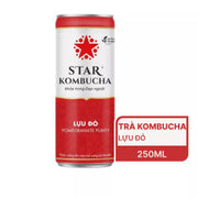 Star Red Pomegranate Kombucha Tea 250ml Can Fresh