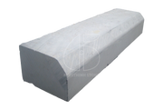 Roughly sawn light grey curb