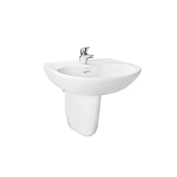 Wall-mounted washbasin with half-leg LHT239CR LHT239CRW