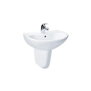 Wall-mounted washbasin LHT240CS with half-leg LHT240CSW