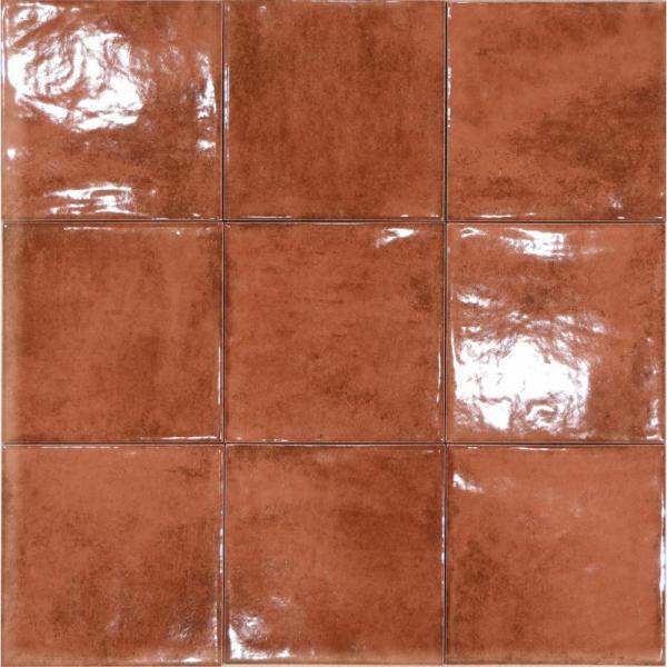 Glossy Porcelain tile, size 150x150mm, code LNA1505G