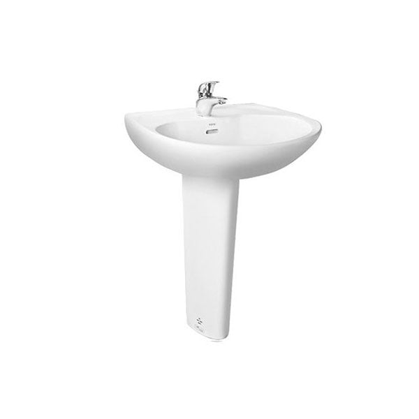 LPT239CR wall-mounted washbasin with long legs LPT239CRW