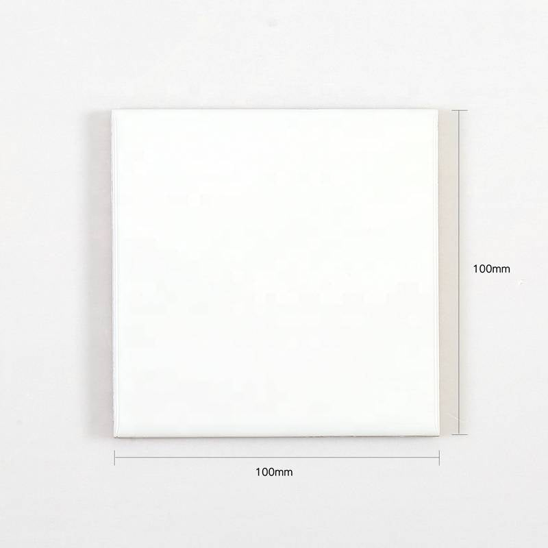 Premium white flat matte tile 100x100 code M1100Y_S