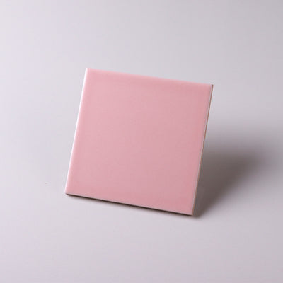 Flat glossy pink tile 100x100mm M1116_S