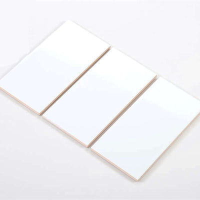 High-quality flat matte white tile, size 100x200mm, code M1200Y_S, lot A01 (S)