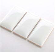 Bread tile 75x150mm glossy white M751500P