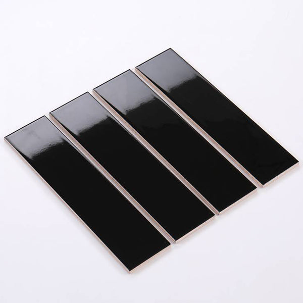 Flat matte black tile 75x300 M75307ZY