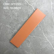 Orange brown matt glazed tile 75*300mm (M75319ZY)