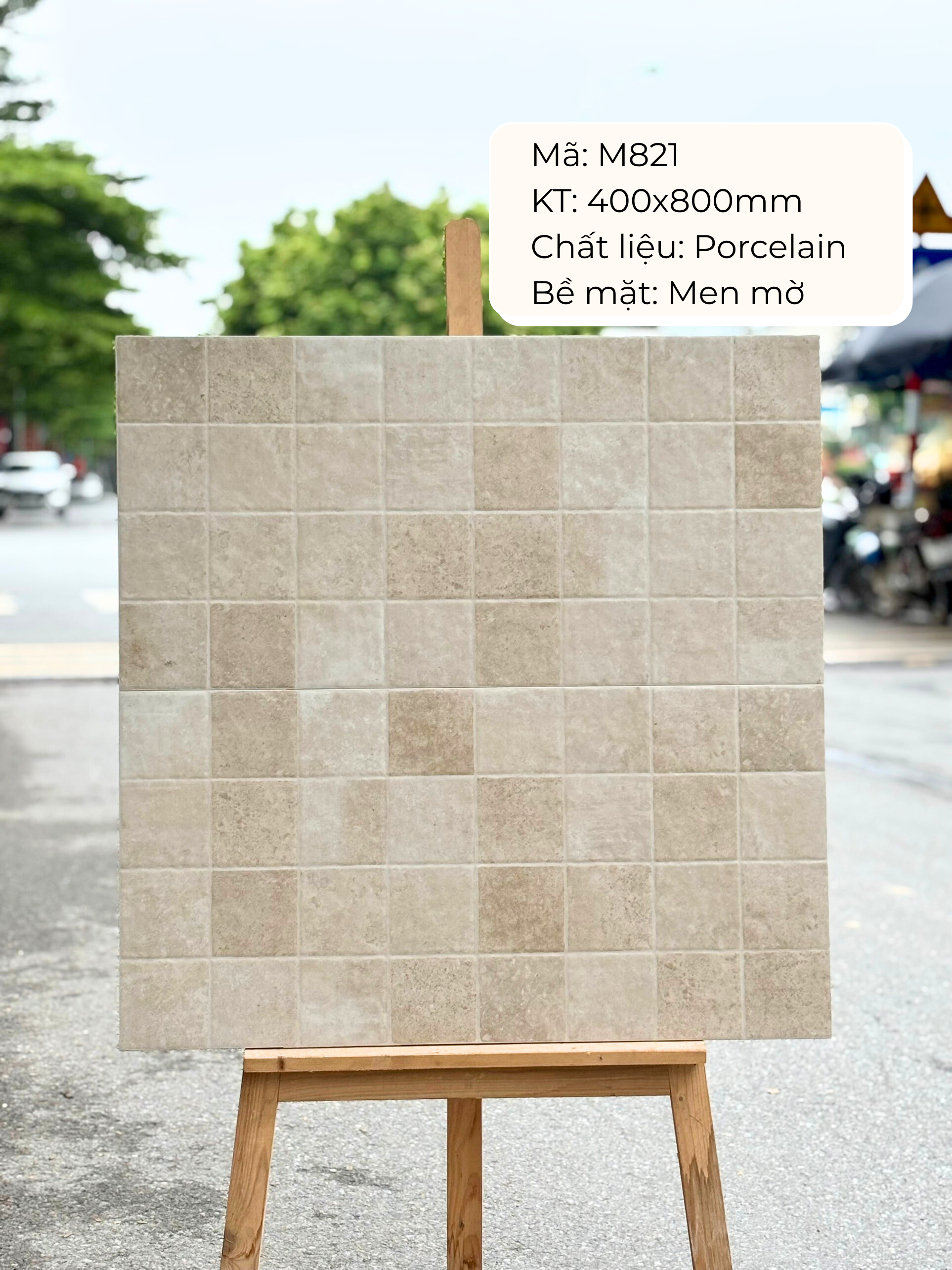 400x800 ceramic tiles code M821 (1 box/1.92m2/6 boxes/36.5kg)