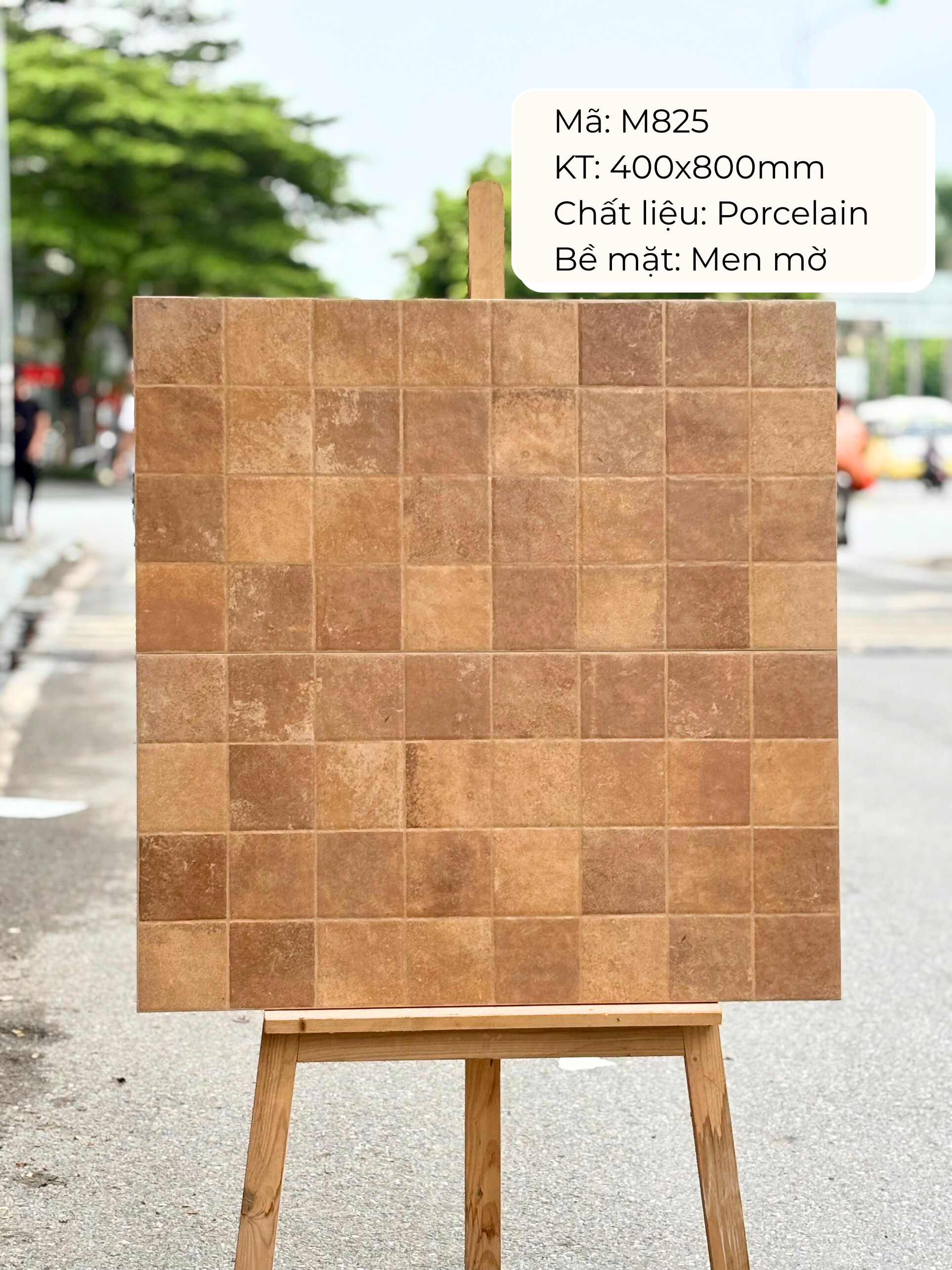 400x800 ceramic tiles code M825 (1 box/ 1.92m2/ 6 pieces/ 36.5kg)