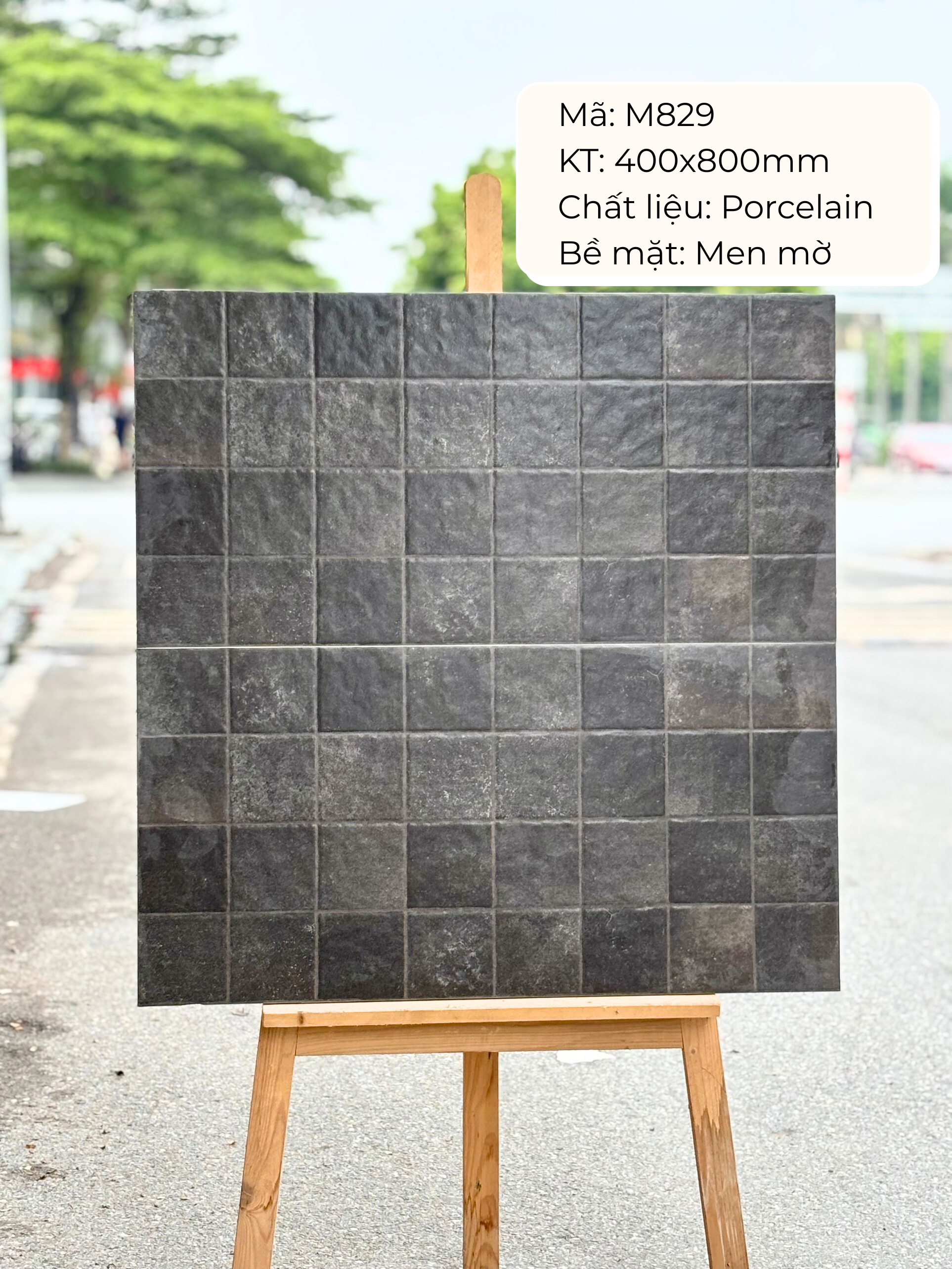 400x800 ceramic tiles code M829 (1 box/ 1.92m2/ 6 pieces/ 36.5kg)
