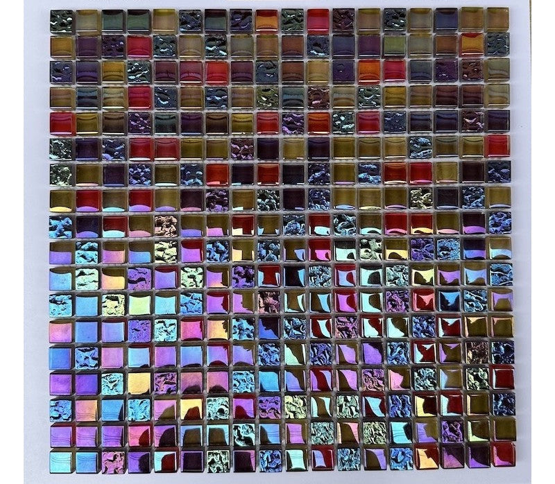 High-class glass mosaic tile MH 1596 