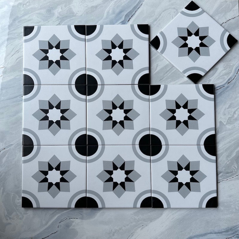 200x200mm MHB 158 Cement Tiles 