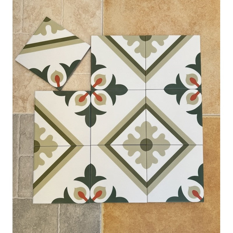 200x200mm MHB 168 Cement Tiles 
