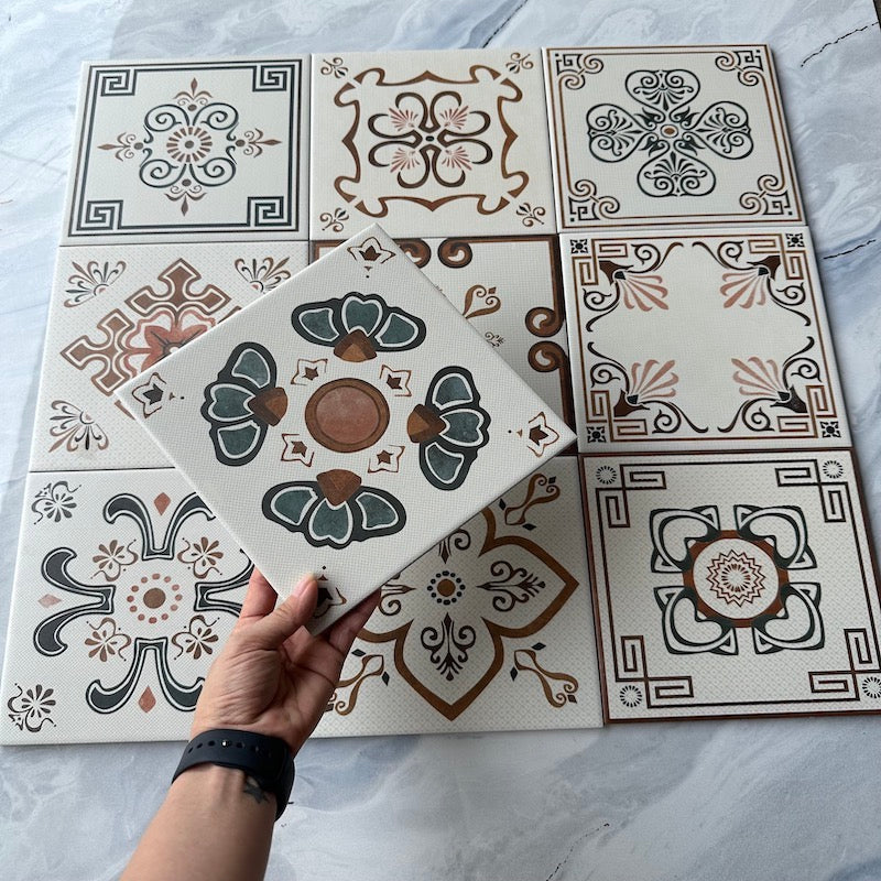 200x200mm MHB 252 Cement Tiles 