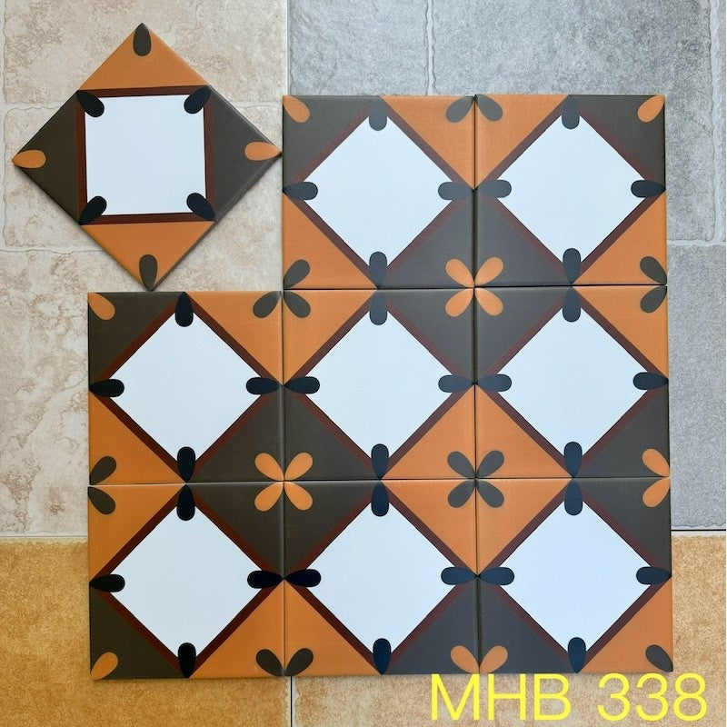 200x200mm MHB 338 Cement Tiles 