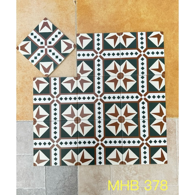 200x200mm MHB 378 Cement Tiles 