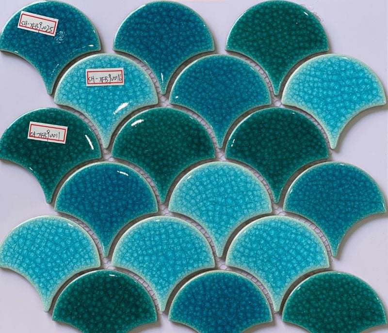 2-layer Reef Fish Scale Mosaic Tile MHF 9002 