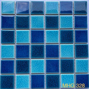 MHG 328 2-Layer Cracked Glaze Ceramic Mosaic Tile 