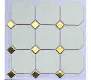 Golden Octagonal Mosaic Tiles 