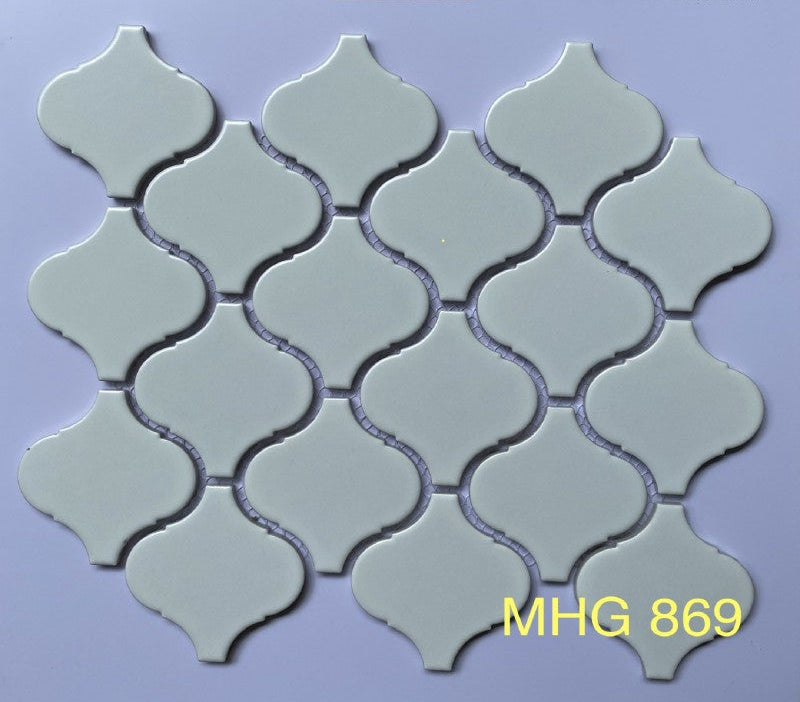 White Lantern Mosaic Tiles 