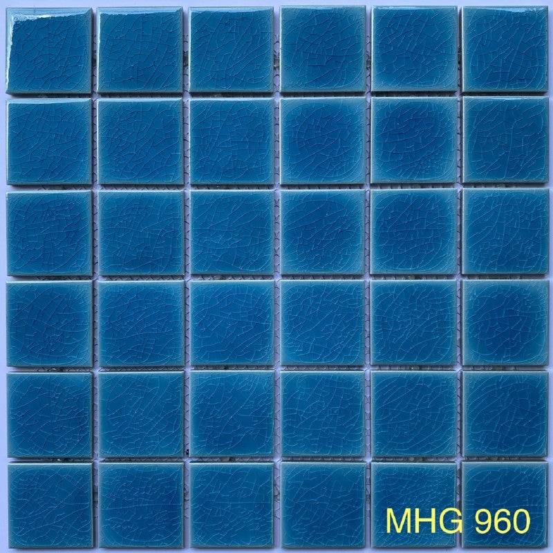 MHG 960 single layer crackle glaze ceramic mosaic tile 