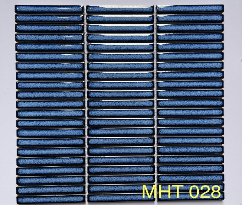 Blue Chopstick Mosaic Tiles 