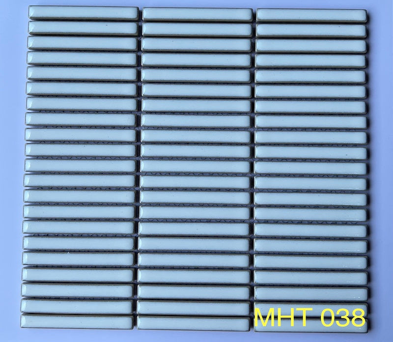 White Chopstick Mosaic Tiles 