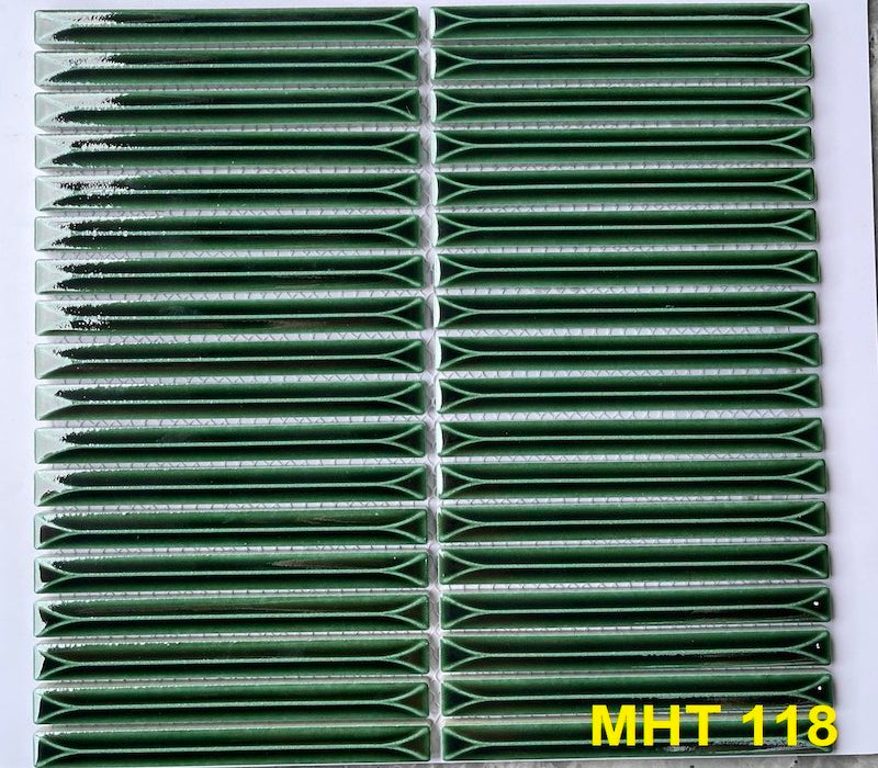 MHT 118 Green Chopstick Mosaic Tile 