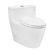 One-piece toilet with soft-closing lid TC393VS MS625DT2XW