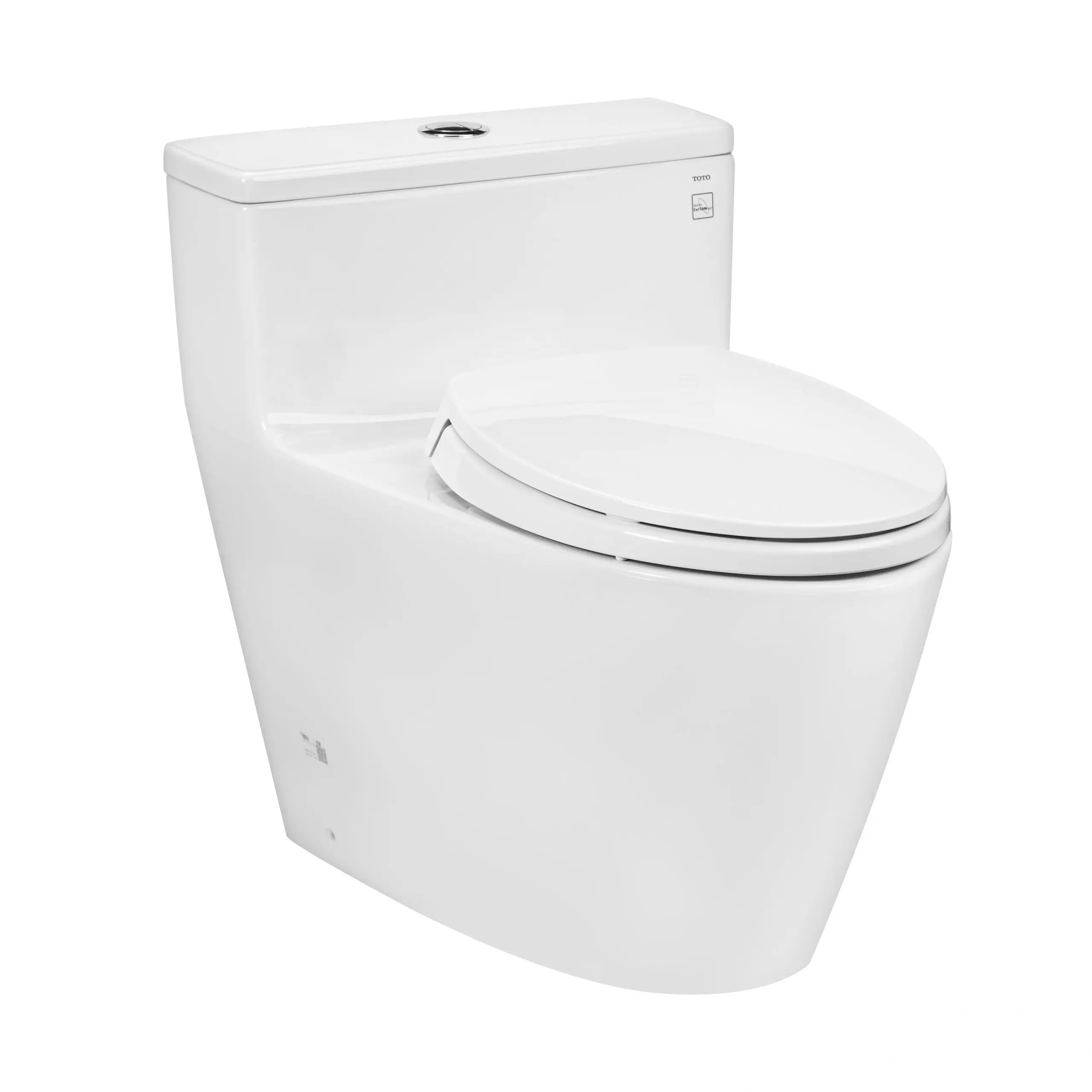 One-piece toilet with soft-closing lid TC393VS MS625DT2XW
