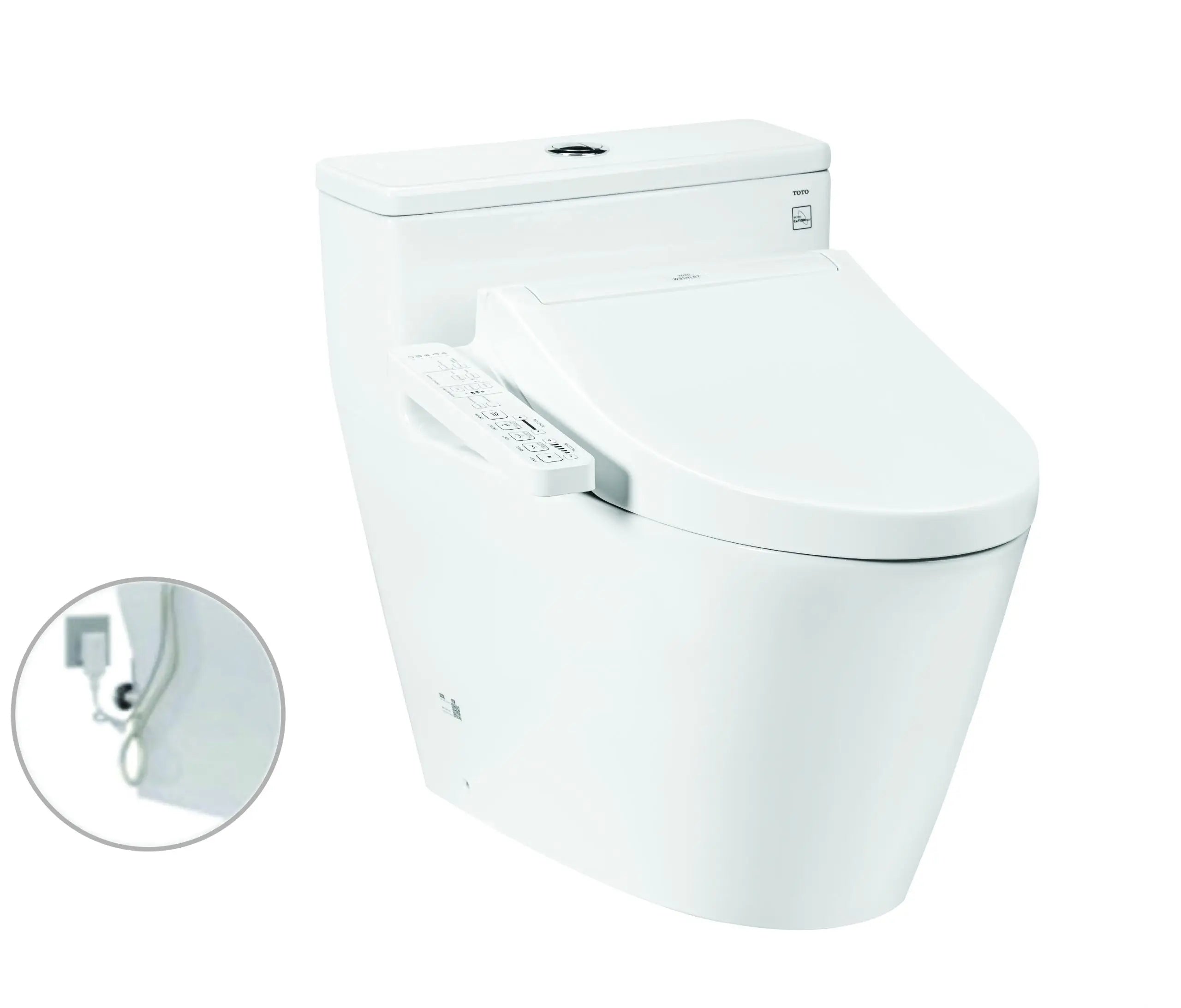 One-piece toilet with electronic washlet WASHLET C2 series TCF23410AAA MS625DW16XW