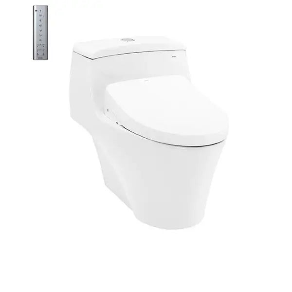 One-piece toilet with electronic washlet WASHLET S7 series TCF4911EZ MS823CDRW12