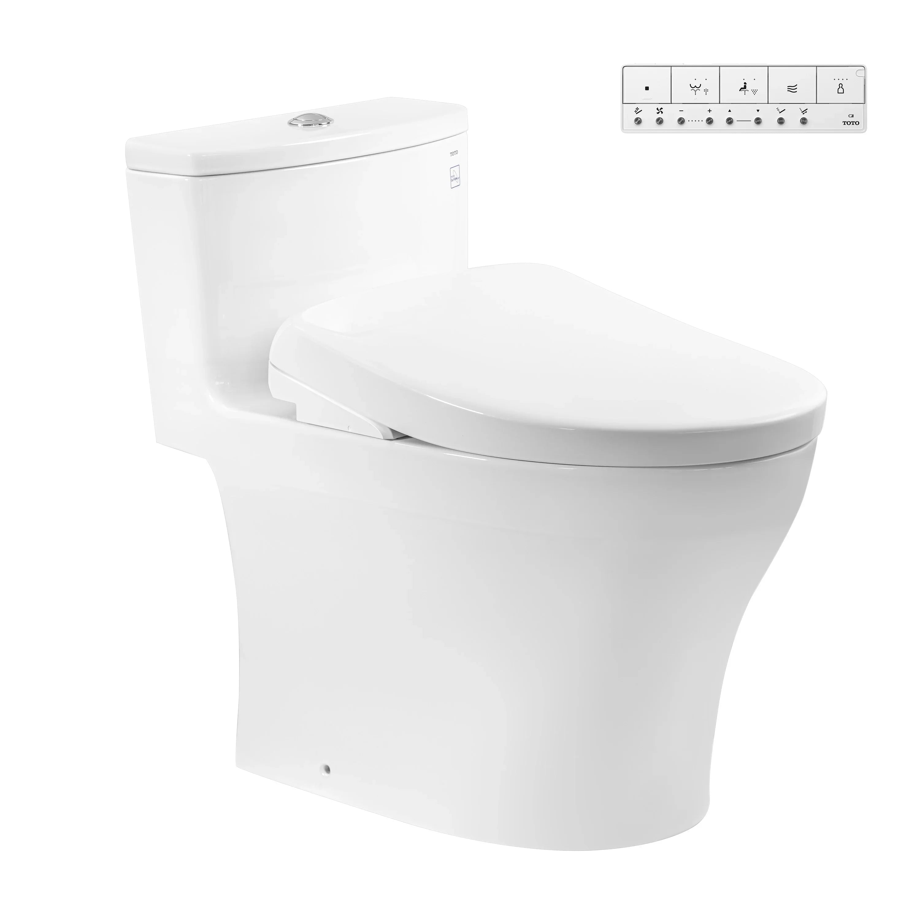 One-piece toilet with electronic washlet WASHLET S7 series – TCF47360GAA MS885CDW23#XW