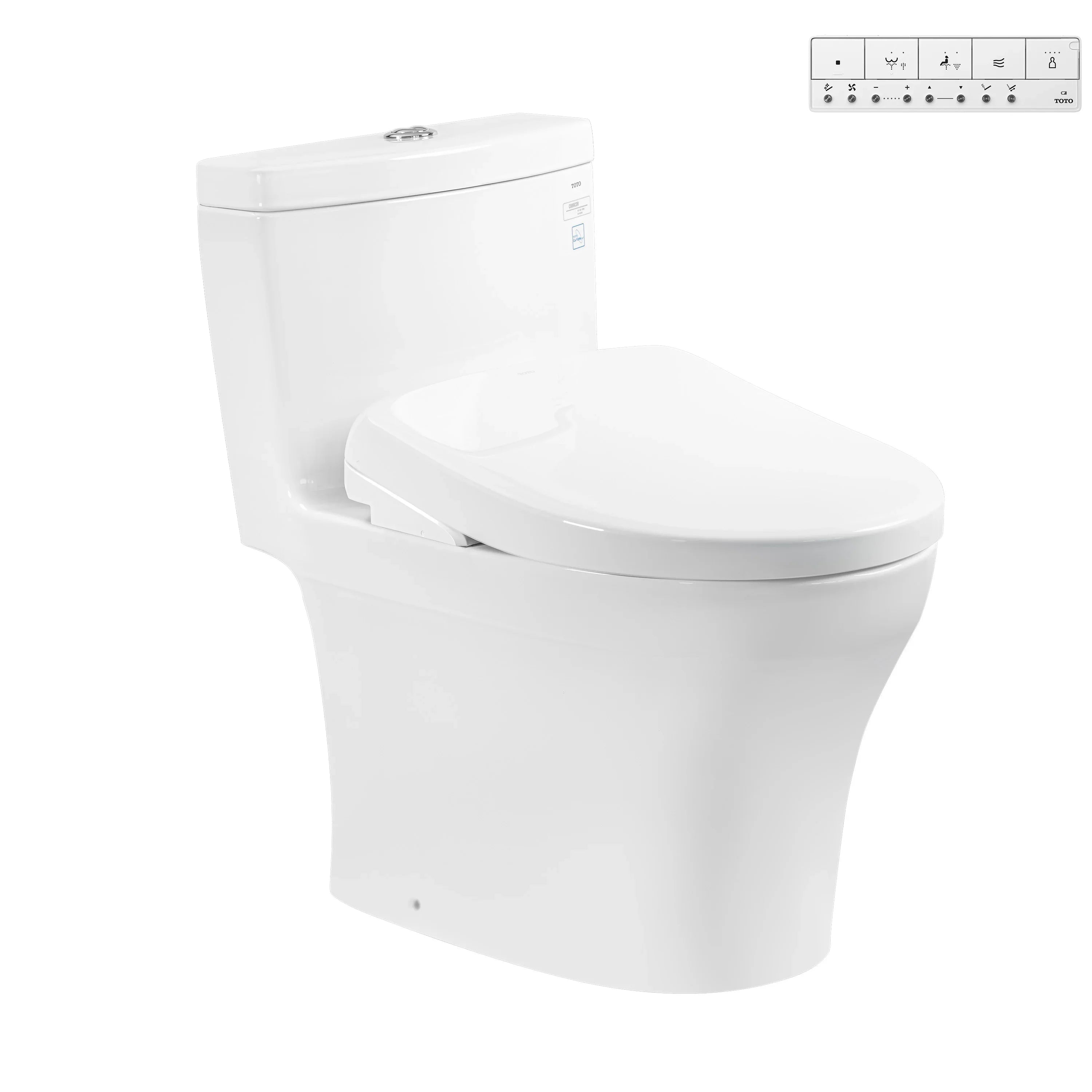 One-piece toilet with electronic washlet WASHLET S7 series – TCF47360GAA MS887CRW23#XW